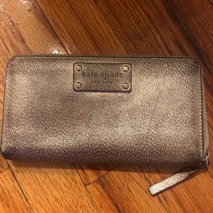 Kate Spade Gold Continental Wallet